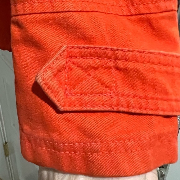 Anthropologie Red/ Orange Utility Swing Jacket. - Picture 3 of 4